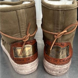 Karma of Charme “Malita” olive leather boots. New with tags from Sundance. SZ 39